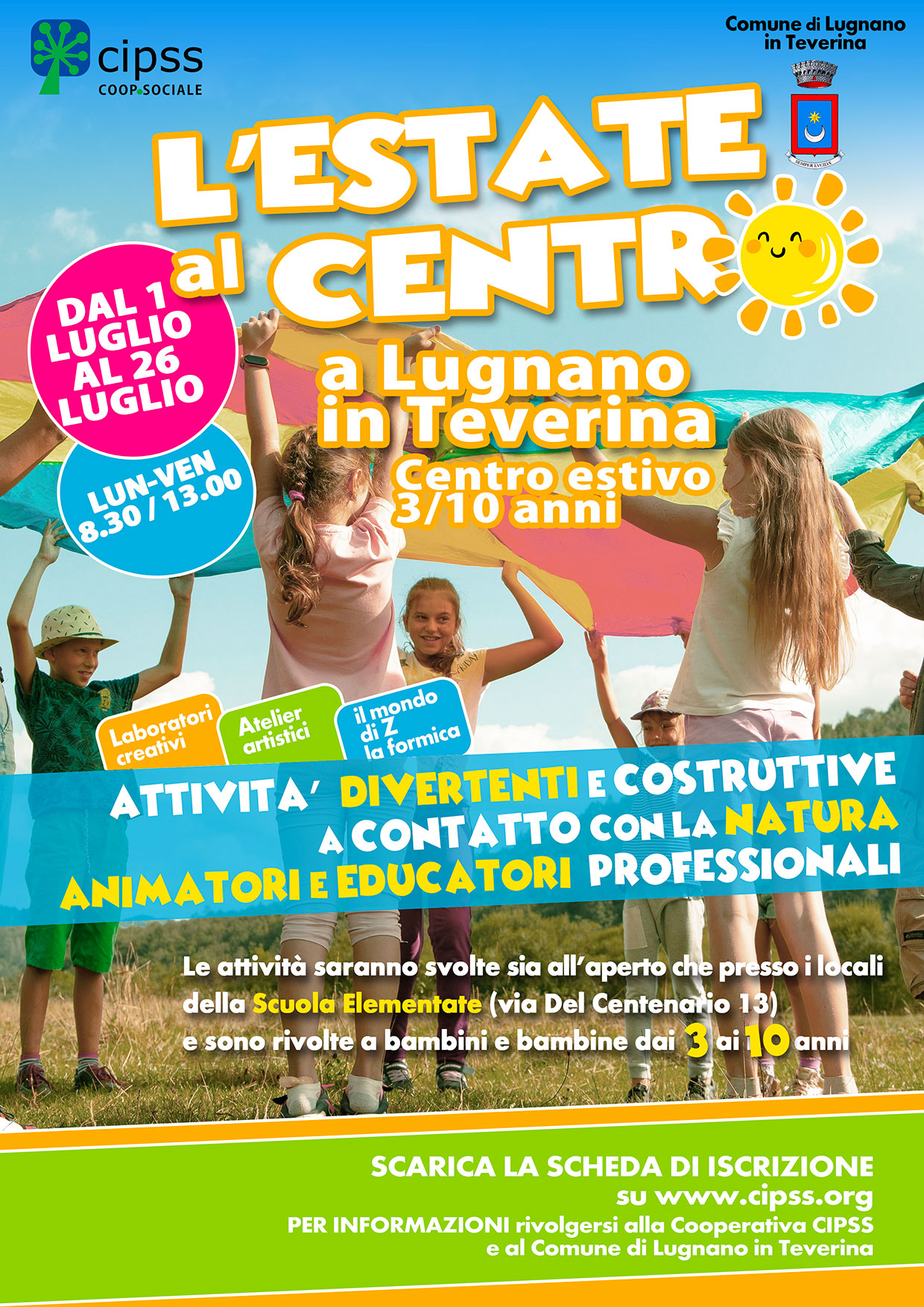 L’estate al Centro a Lugnano in Teverina
