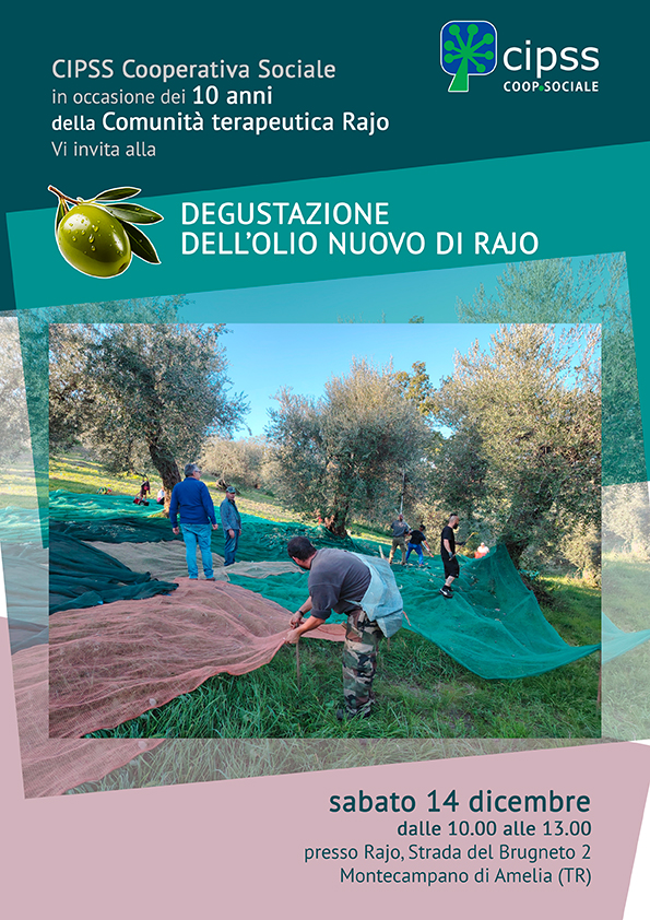 14 dicembre: DEGUSTAZIONE OLIO NUOVO RAJO